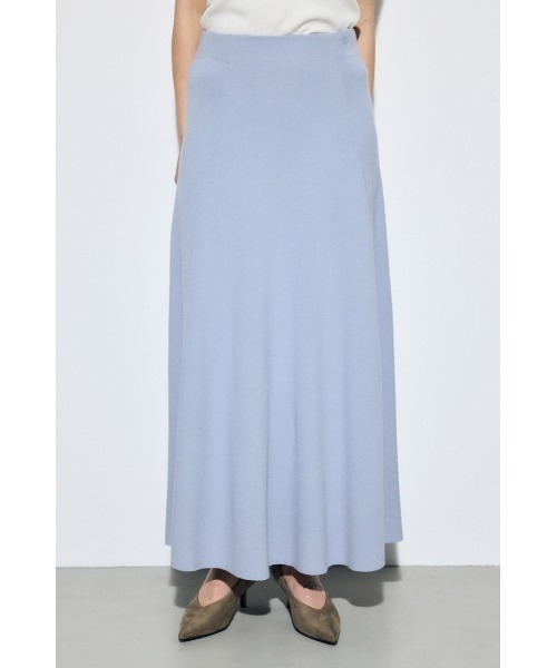 AZUL by moussy(アズールバイマウジー)の「【セットアップ対応】フレアニットロングスカート 春服 冬服 秋服 ニットスカート フレアスカート【身長/骨格別着用画像あり】(スカート・レディース・ブラック/ライトブルー/ブラウン・FREE)」の14枚目の写真