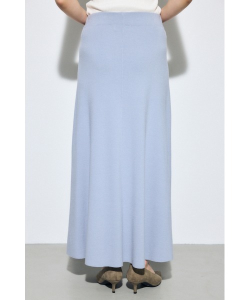 AZUL by moussy(アズールバイマウジー)の「【セットアップ対応】フレアニットロングスカート 春服 冬服 秋服 ニットスカート フレアスカート【身長/骨格別着用画像あり】(スカート・レディース・ブラック/ライトブルー/ブラウン・FREE)」の16枚目の写真