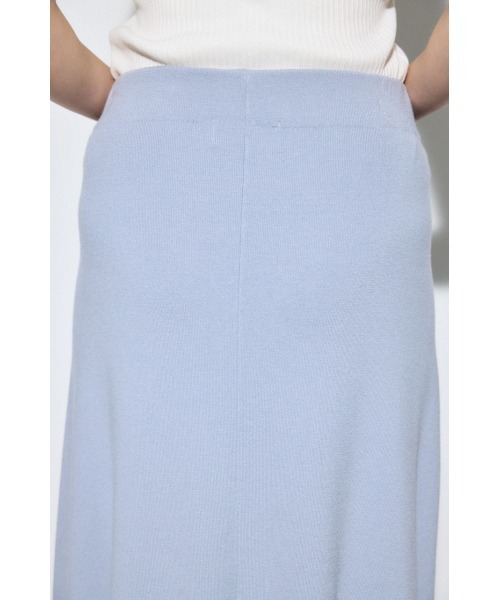 AZUL by moussy(アズールバイマウジー)の「【セットアップ対応】フレアニットロングスカート 春服 冬服 秋服 ニットスカート フレアスカート【身長/骨格別着用画像あり】(スカート・レディース・ブラック/ライトブルー/ブラウン・FREE)」の19枚目の写真