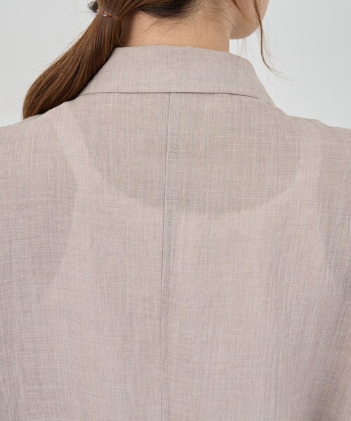 SHENERY（シーナリー）の「シアーウォッシャブルジャケット（テーラードジャケット・レディース・オフホワイト/ブラック/ベージュ・38/36）」の17枚目の写真