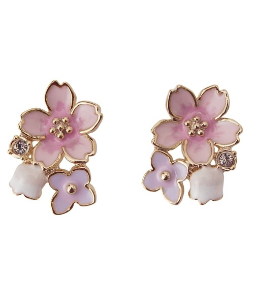 LANVIN en Bleu(ランバンオンブルー)の「桜 ピアス(ピアス(両耳用)・レディース・ピンク・ONE SIZE)」の1枚目の写真