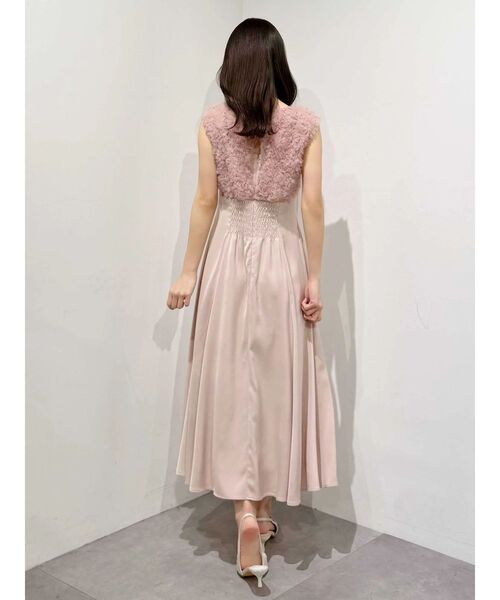 MERCURYDUO（マーキュリーデュオ）の「チュールフリルドッキングサテンワンピース（ドレス・レディース・ブルー/ピンク・MEDIUM/SMALL）」の11枚目の写真