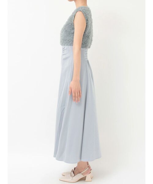 MERCURYDUO（マーキュリーデュオ）の「チュールフリルドッキングサテンワンピース（ドレス・レディース・ブルー/ピンク・MEDIUM/SMALL）」の20枚目の写真