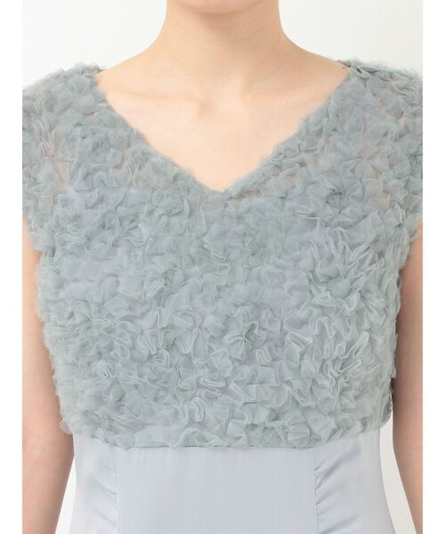 MERCURYDUO（マーキュリーデュオ）の「チュールフリルドッキングサテンワンピース（ドレス・レディース・ブルー/ピンク・MEDIUM/SMALL）」の22枚目の写真