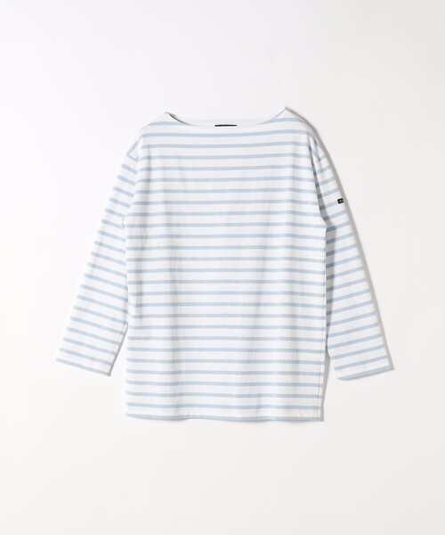 Le Minor（ルミノア）の「Le minor:〈洗濯機可能〉ボーダー ロング スリーブ TEE（Tシャツ/カットソー・レディース・ライトブルー/ピンク/ライトグリーン・ONE SIZE）」の3枚目の写真