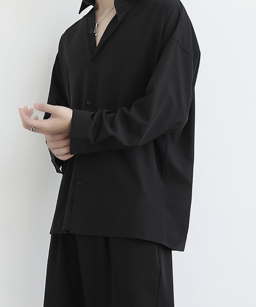 KELVIN(ケルヴァン)の「Minimal Design Relax Fit Shirt ミニマルデザイン リラックスフィットシャツ(シャツ/ブラウス・メンズ・ホワイト/ブラック/グレー・LARGE/MEDIUM)」の15枚目の写真