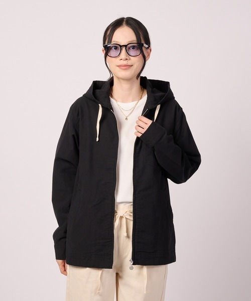 Arnold Palmer（アーノルドパーマー）の「【LOFTAIRDENIM＆DUCK】シェア フードジャケット（デニムジャケット・レディース・ダークインディゴブルー/ベージュ/ブラック・LL/L/M/S/XS）」の2枚目の写真