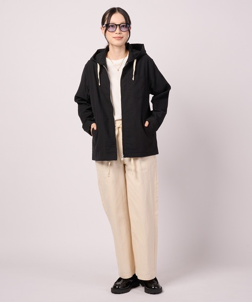 Arnold Palmer（アーノルドパーマー）の「【LOFTAIRDENIM＆DUCK】シェア フードジャケット（デニムジャケット・レディース・ダークインディゴブルー/ベージュ/ブラック・LL/L/M/S/XS）」の7枚目の写真