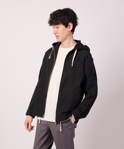 Arnold Palmer（アーノルドパーマー）の「【LOFTAIRDENIM＆DUCK】シェア フードジャケット（デニムジャケット・レディース・ダークインディゴブルー/ベージュ/ブラック・LL/L/M/S/XS）」の8枚目の写真