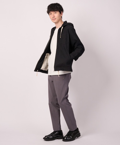 Arnold Palmer（アーノルドパーマー）の「【LOFTAIRDENIM＆DUCK】シェア フードジャケット（デニムジャケット・レディース・ダークインディゴブルー/ベージュ/ブラック・LL/L/M/S/XS）」の9枚目の写真