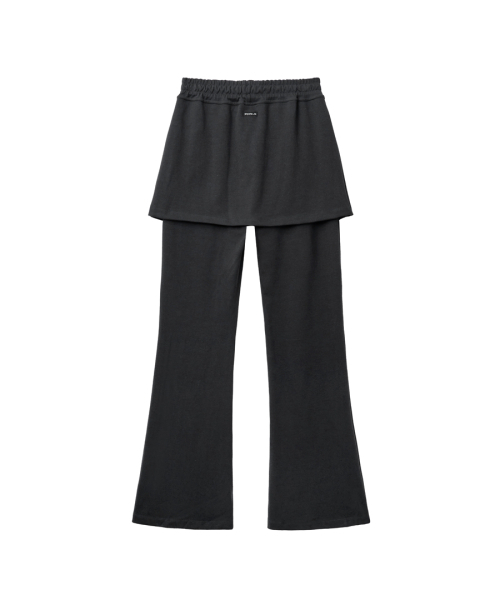 RENSE（レンセ）の「Pintuck Skirt Pants Charcoal（スウェットパンツ・レディース・その他・OS）」の4枚目の写真