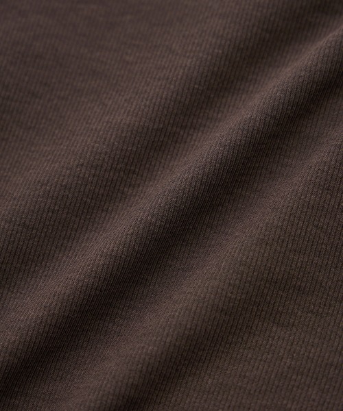 ROPE'(ロペ)の「コンフォートリブハーフスリーブカットソー(5分袖)/イージーケア・接触冷感(Tシャツ/カットソー・レディース・ブラック/サックスブルー/ブラウン・FREE)」の11枚目の写真