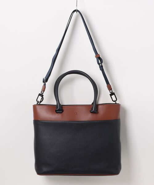 COLE HAAN（コールハーン）の「デイモン イーストウェスト トート mens（トートバッグ・メンズ・ネイビー・OSFA）」の5枚目の写真