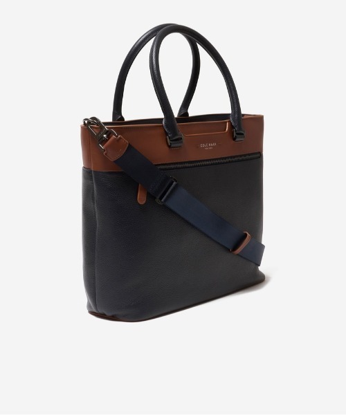 COLE HAAN（コールハーン）の「デイモン イーストウェスト トート mens（トートバッグ・メンズ・ネイビー・OSFA）」の3枚目の写真