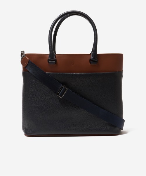 COLE HAAN（コールハーン）の「デイモン イーストウェスト トート mens（トートバッグ・メンズ・ネイビー・OSFA）」の2枚目の写真