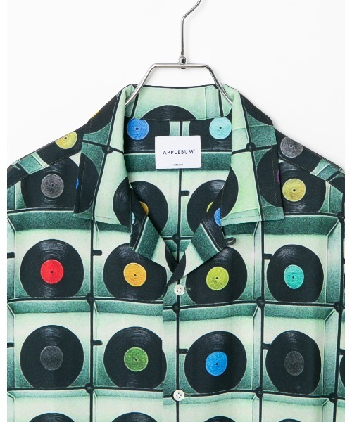 APPLEBUM(アップルバム)の「“Vinyl Wall” Aloha Shirt(シャツ/ブラウス・メンズ・グリーン・MEDIUM/LARGE/X-LARGE)」の9枚目の写真