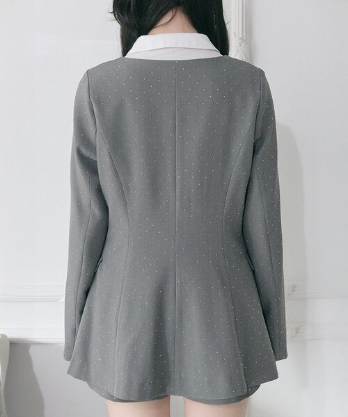 Belle Charme】Classical Frill Collar Jacket（ノーカラージャケット