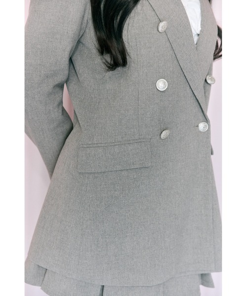 OLIVE des OLIVE（オリーブデオリーブ）の「【Belle Charme】Classical Frill Collar Jacket（ノーカラージャケット・レディース・アイボリー/チャコールグレー/ブラック・FREE）」の12枚目の写真
