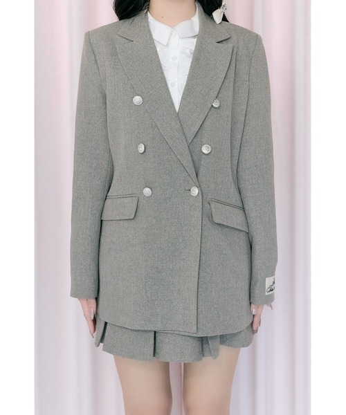 OLIVE des OLIVE（オリーブデオリーブ）の「【Belle Charme】Classical Frill Collar Jacket（ノーカラージャケット・レディース・アイボリー/チャコールグレー/ブラック・FREE）」の14枚目の写真