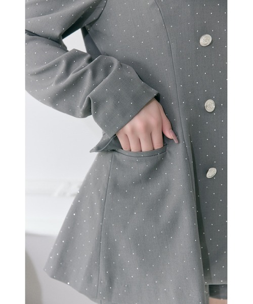 OLIVE des OLIVE（オリーブデオリーブ）の「【Belle Charme】Classical Frill Collar Jacket（ノーカラージャケット・レディース・アイボリー/チャコールグレー/ブラック・FREE）」の17枚目の写真