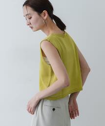 SENSE OF PLACE by URBAN RESEARCH | 『洗濯可』リネンタッチクロップドセーター(ニット/セーター)