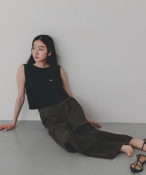 SENSE OF PLACE by URBAN RESEARCH（センスオブプレイスバイアーバンリサーチ）の「『洗濯可』リネンタッチクロップドセーター（ニット/セーター・レディース・イエロー/アイボリー/ネイビー/ブラック・ONE）」の10枚目の写真