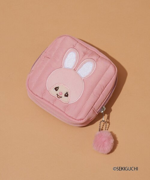 CIAOPANIC TYPY(チャオパニックティピー)の「:【モンチッチ】ミニポーチ(ポーチ・レディース・ピンク/ブラウン・ONE SIZE)」の2枚目の写真
