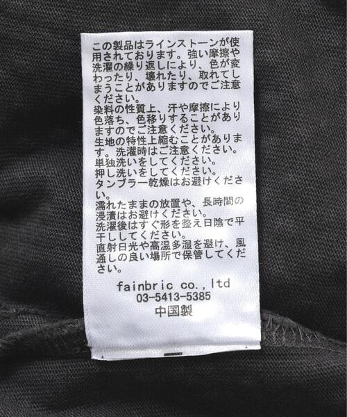 WHITELAND(ホワイトランド)の「WHITELAND/ホワイトランド/HOTFIX FIRE L/S TEE(Tシャツ/カットソー・メンズ・ブラック・F)」の13枚目の写真