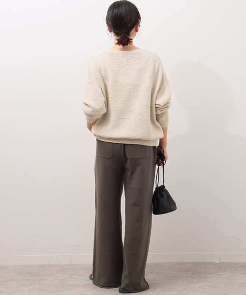 JOURNAL STANDARD relume(ジャーナルスタンダード レリューム)の「《WEB限定追加2》ワイドスウェットパンツ(スウェットパンツ・レディース・ネイビー/ブラウン・FREE)」の8枚目の写真