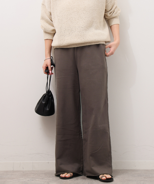 JOURNAL STANDARD relume(ジャーナルスタンダード レリューム)の「《WEB限定追加2》ワイドスウェットパンツ(スウェットパンツ・レディース・ネイビー/ブラウン・FREE)」の10枚目の写真