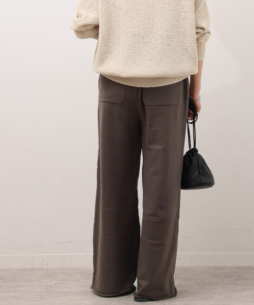 JOURNAL STANDARD relume(ジャーナルスタンダード レリューム)の「《WEB限定追加2》ワイドスウェットパンツ(スウェットパンツ・レディース・ネイビー/ブラウン・FREE)」の12枚目の写真