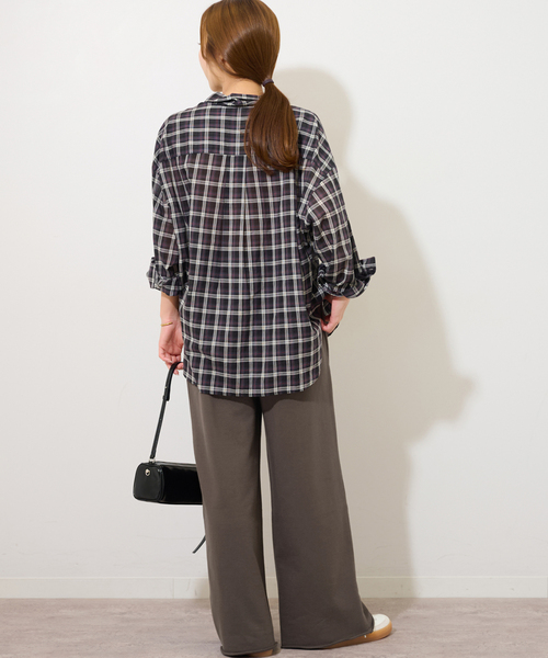 JOURNAL STANDARD relume(ジャーナルスタンダード レリューム)の「《WEB限定追加2》ワイドスウェットパンツ(スウェットパンツ・レディース・ネイビー/ブラウン・FREE)」の15枚目の写真