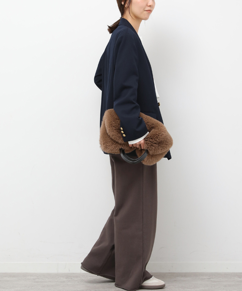 JOURNAL STANDARD relume(ジャーナルスタンダード レリューム)の「《WEB限定追加2》ワイドスウェットパンツ(スウェットパンツ・レディース・ネイビー/ブラウン・FREE)」の20枚目の写真