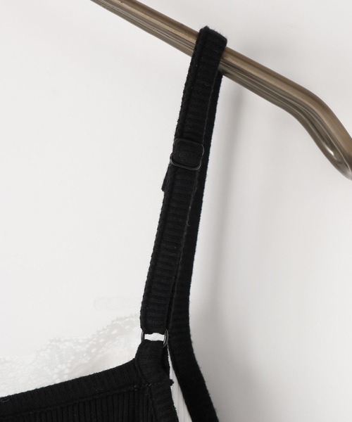 LOWRYS FARM（ローリーズファーム）の「スタイルＵＰレースカップキャミ 638395（キャミソール・レディース・グレー/ブラック/ホワイト・FREE）」の14枚目の写真