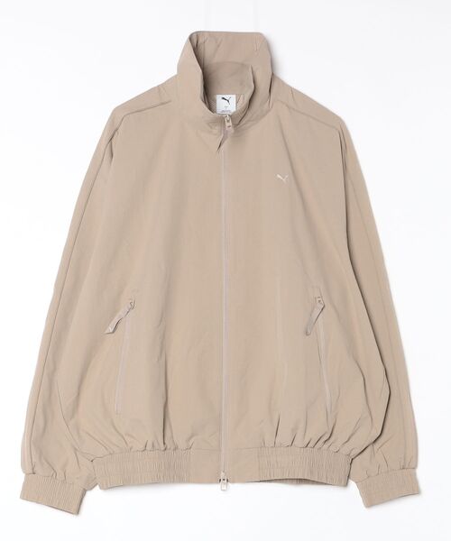 PUMA(プーマ)の「PUMA STAND COLLAR JACKET / プーマ ユニセックス スタンド カラー ジャケット(その他アウター・メンズ・ベージュ/ブラック・L/M/S/XL)」の2枚目の写真