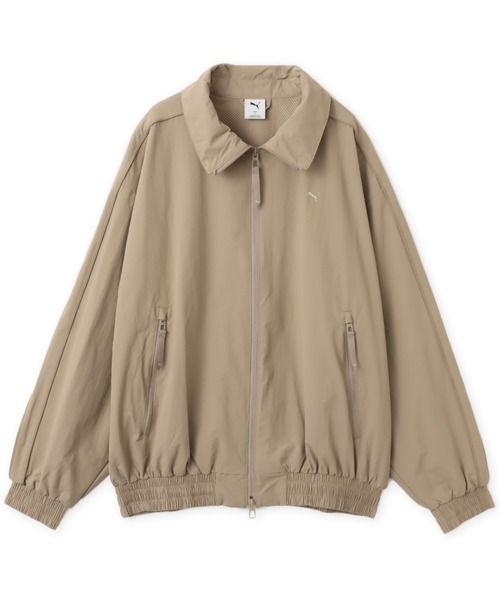PUMA(プーマ)の「PUMA STAND COLLAR JACKET / プーマ ユニセックス スタンド カラー ジャケット(その他アウター・メンズ・ベージュ/ブラック・L/M/S/XL)」の5枚目の写真