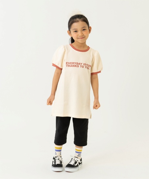 and D. petit main（アンドディープティマイン）の「鹿の子リンガーワンピース（ワンピース・キッズ・トップグレー/ピンク/ベージュ・100cm/110cm/120cm/130cm/140cm）」の3枚目の写真
