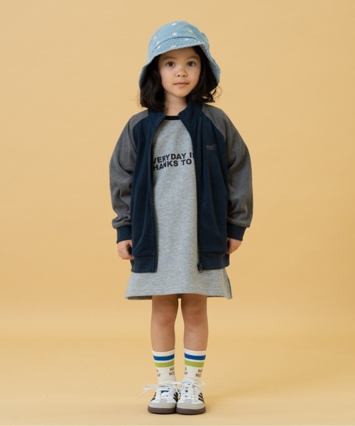 and D. petit main（アンドディープティマイン）の「鹿の子リンガーワンピース（ワンピース・キッズ・トップグレー/ピンク/ベージュ・100cm/110cm/120cm/130cm/140cm）」の11枚目の写真