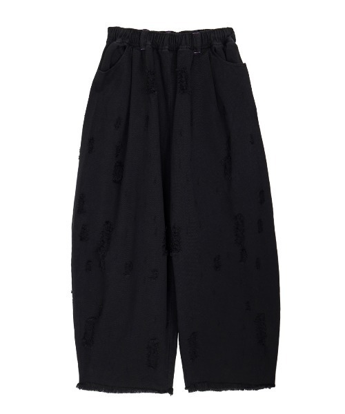 ELCHELE(エルチェレ)の「TWILL WIDE PANTS(デニムパンツ・レディース・ブラック/オフホワイト・38/36)」の13枚目の写真