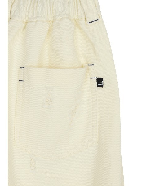 ELCHELE(エルチェレ)の「TWILL WIDE PANTS(デニムパンツ・レディース・ブラック/オフホワイト・38/36)」の17枚目の写真