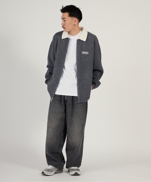 Calvin Klein(カルバン・クライン)の「Calvin Klein/カルバンクライン LS BOILED 100% MERINO CONTRAST COLLAR FZ 襟付きカーディガン ジップアップ 2026年春夏(カーディガン/ボレロ・メンズ・グレー・M/L)」の22枚目の写真