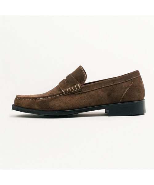 TRUFITSHOES(トゥルーフィット シューズ)の「スエードペニーローファー(ローファー・メンズ・ブラウン・23cm/29cm/28cm/27.5cm/26.5cm/25.5cm/25cm/26cm/30cm/29.5cm/28.5cm/24.5cm/24cm/23.5cm/27cm)」の1枚目の写真