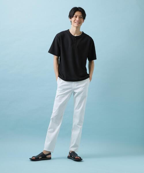 THE SHOP TK (ザ ショップ ティーケー )の「【ひんやり快適ビジネス兼用パンツ】7DAYSパンツ COOL 接触冷感/ストレッチ/ON・OFF兼用(その他パンツ・メンズ・ベージュ/ブラック/オフホワイト/チャコールグレー・01/02/03/04)」の6枚目の写真