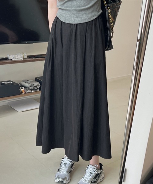 SallyLunn(サリーラン)の「エアリーフレアロングスカート(スカート・レディース・ブラック・FREE)」の6枚目の写真