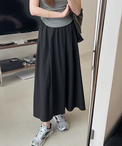 SallyLunn(サリーラン)の「エアリーフレアロングスカート(スカート・レディース・ブラック・FREE)」の5枚目の写真