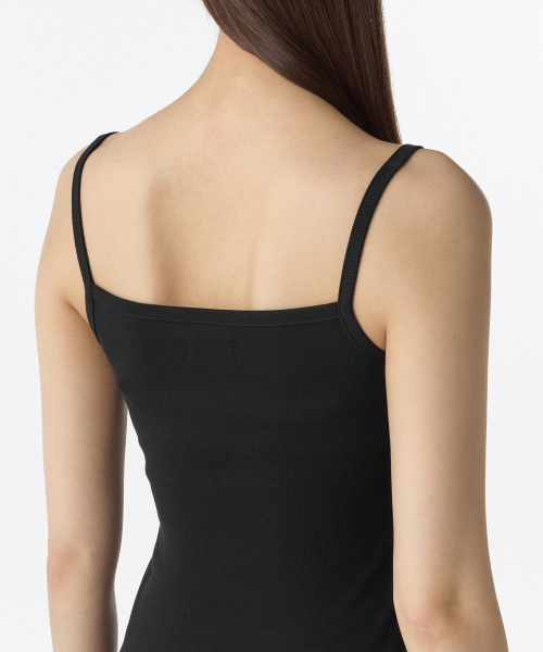 MUSINSA STANDARD WOMAN（ムシンサスタンダードウーマン）の「ウィメンズVネックスリーブレスタップ[ブラック]（Tシャツ/カットソー・レディース・その他・SMALL/MEDIUM/LARGE/X-SMALL）」の4枚目の写真