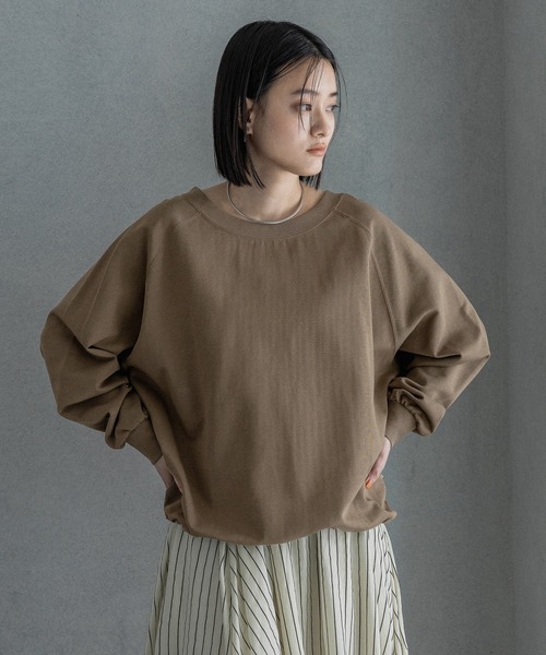 A part by（アパートバイ）の「【WEB限定】ドロストカットプルオーバー（Tシャツ/カットソー・レディース・カーキ/ブラウン系その他2/アイボリー・FREE）」の2枚目の写真