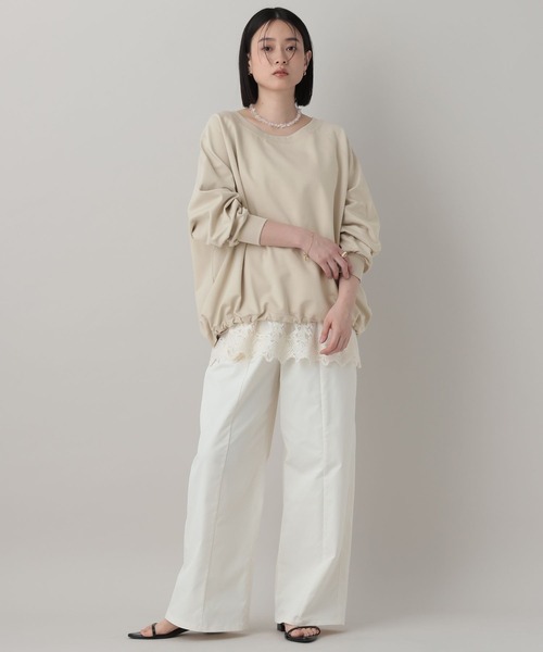 A part by（アパートバイ）の「【WEB限定】ドロストカットプルオーバー（Tシャツ/カットソー・レディース・カーキ/ブラウン系その他2/アイボリー・FREE）」の10枚目の写真