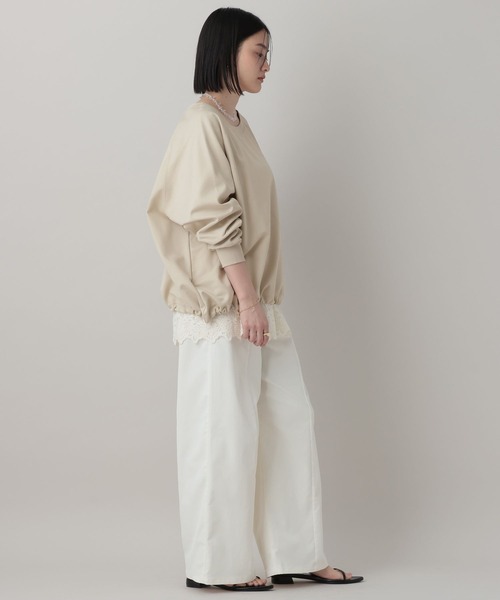 A part by（アパートバイ）の「【WEB限定】ドロストカットプルオーバー（Tシャツ/カットソー・レディース・カーキ/ブラウン系その他2/アイボリー・FREE）」の12枚目の写真