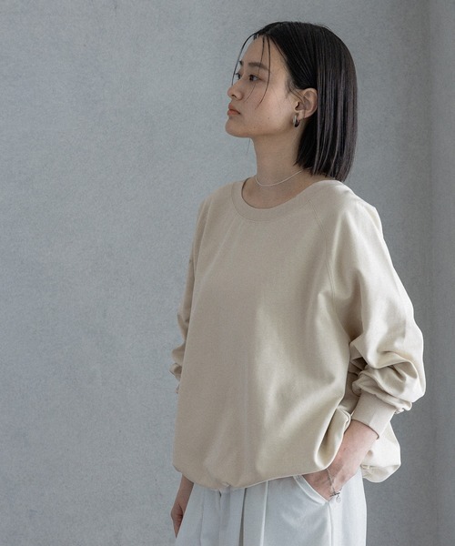 A part by（アパートバイ）の「【WEB限定】ドロストカットプルオーバー（Tシャツ/カットソー・レディース・カーキ/ブラウン系その他2/アイボリー・FREE）」の5枚目の写真